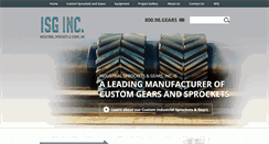 Desktop Screenshot of industrialsprocketsandgears.com